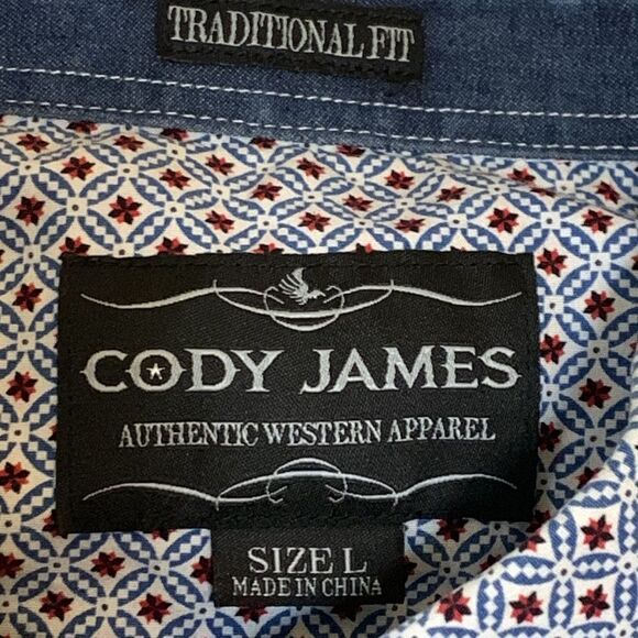 CODY JAMES, western shirt, traditional fit, men’s Large, like new - Picture 2 of 11